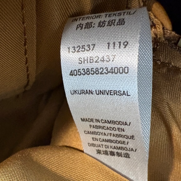 Tan Fossil Small Backpack/Crossbody with Colorful Floral Appliqués - Picture 9 of 10